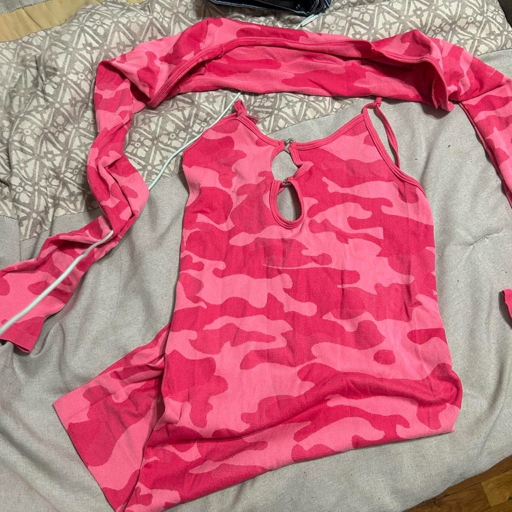 Dolls Kill Pink Camo Dress